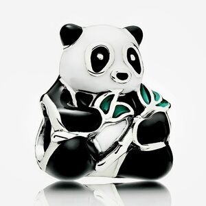 Pandora Black and Silver Panda Charm (NWOT)